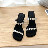 LBSFY  -  Designer Summer Crystal Women Slipper Fashion Comfort Open Toe Ladies High Heel Slides Party Dress Sandal Shoes